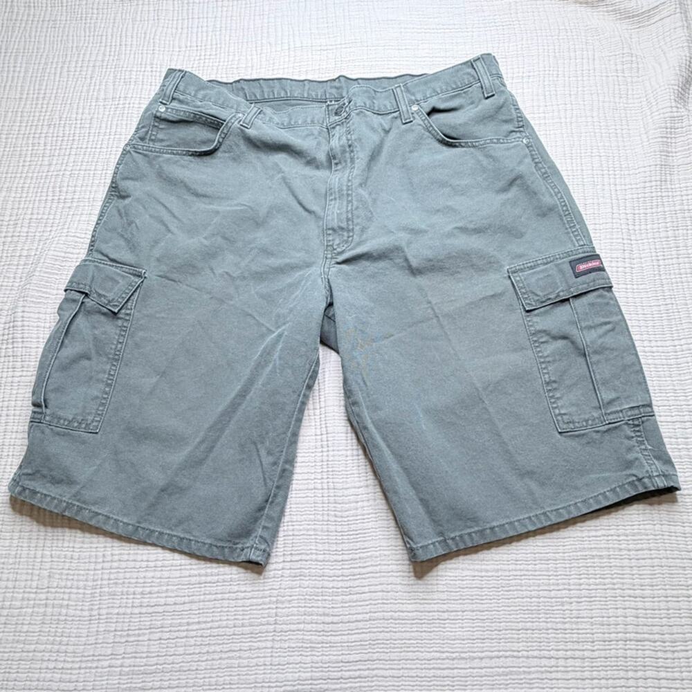 Dickies Green Cargo Shorts Size 40 Workwear Utility
